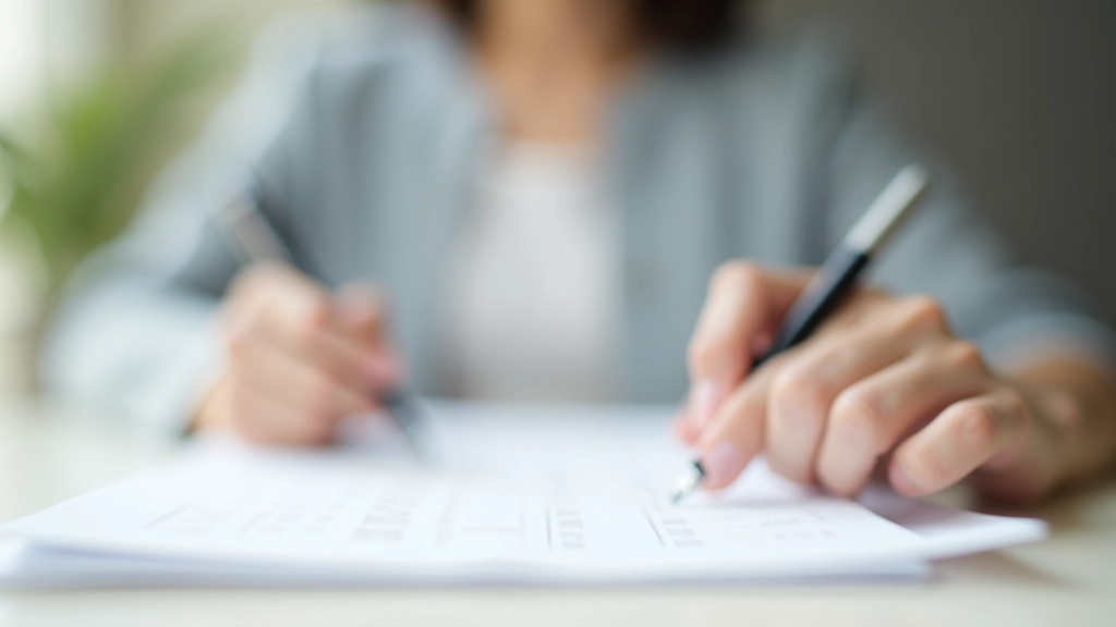 Close-up of hands holding a calendar and checklist for goal tracking and planning